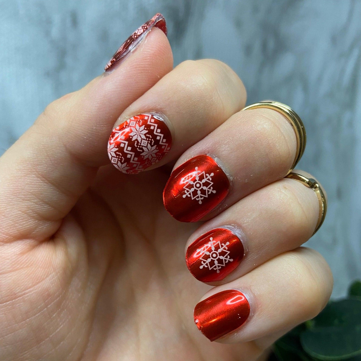 Holiday Flannel UV Gel Nail Wraps - Mani-Flex