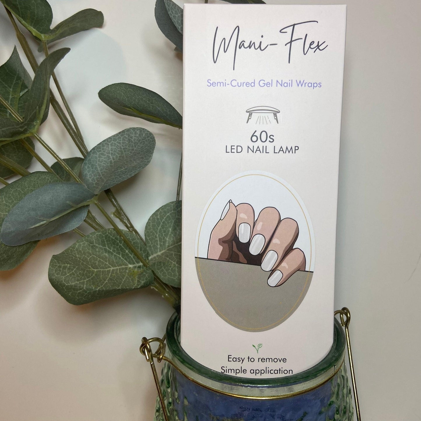 Icy White UV Gel Nail Wraps - Mani-Flex