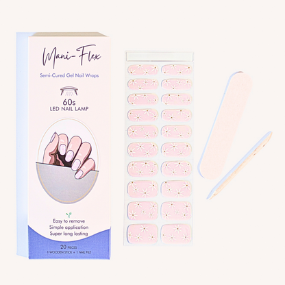 Blushing Blossoms UV Gel Nail Wraps