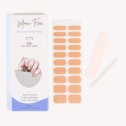 Sandy Beach UV Gel Nail Wraps